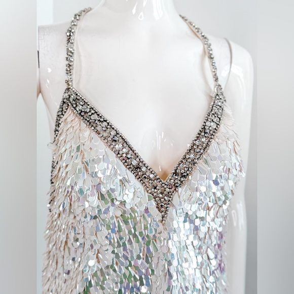 Retrofete Ivanna Embellished Dress Size M $1198 - Picture 7 of 16